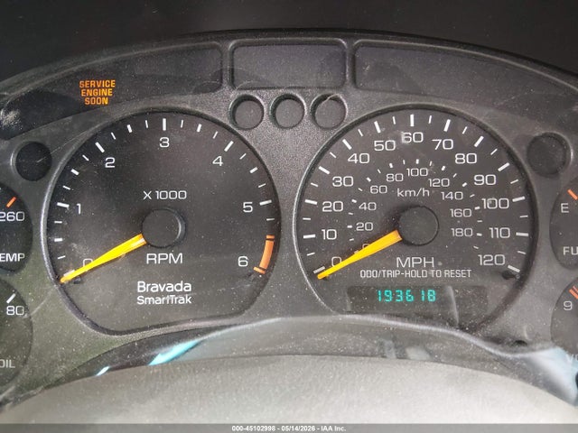 2000 Oldsmobile Bravada მანქანა იყიდება აუქციონზე, vin: 1GHDT13W3Y2391377, აუქციონის ნომერი: 45102998