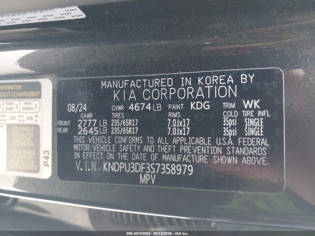 KIA Sportage Lx 2025 KNDPU3DF3S7358979 Image 9