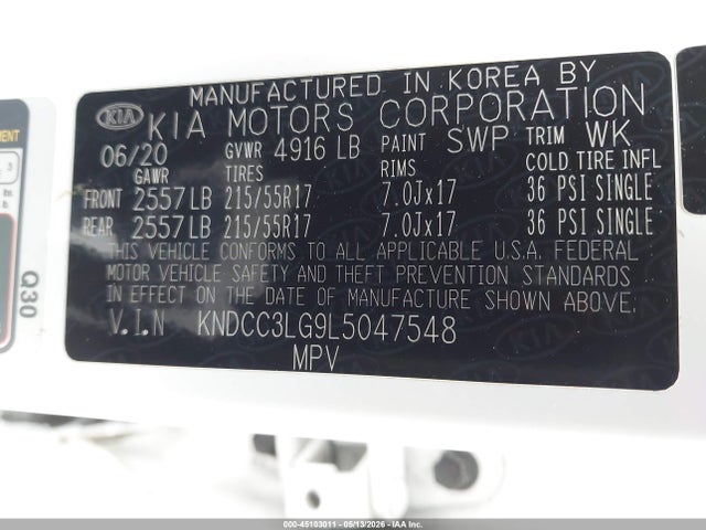 KIA Niro Ev Ex 2020 KNDCC3LG9L5047548 Image 9