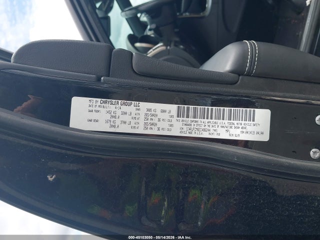 2014 Jeep Grand Cherokee Overland მანქანა იყიდება აუქციონზე, vin: 1C4RJFCM6EC486244, აუქციონის ნომერი: 45103050