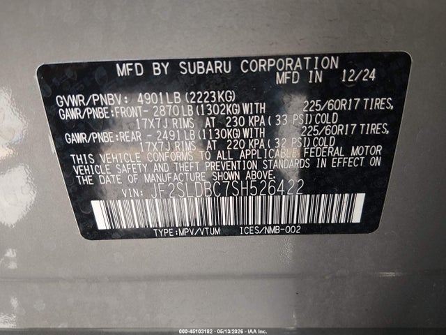 Subaru Forester Premium 2025 JF2SLDBC7SH526422 Image 9