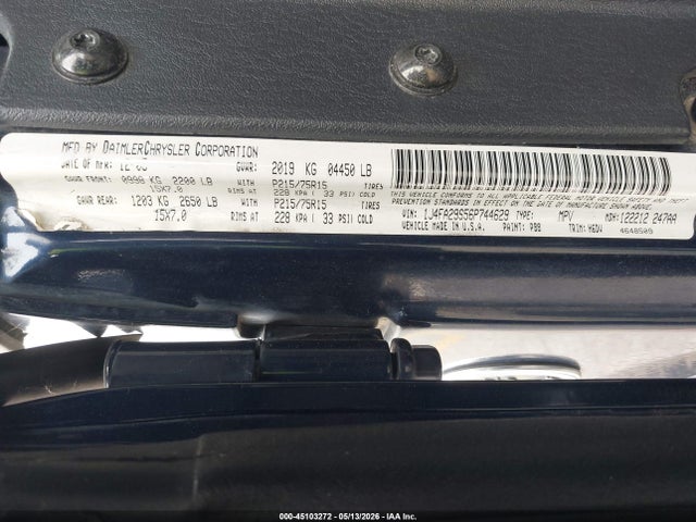 Auction sale of the 2006 Jeep Wrangler Se, vin: 1J4FA29S56P744629, lot number: 45103272