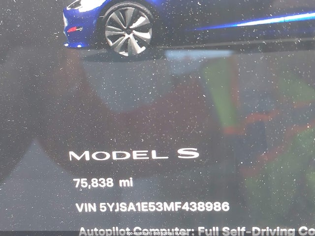 Aukcja sprzedaży 2021 Tesla Model S Long Range Dual Motor All-wheel Drive, vin: 5YJSA1E53MF438986, numer aukcji: 45103341