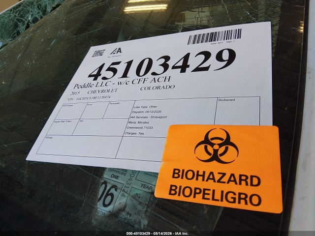 1GCHTCE38F1176974 Chevrolet Colorado Z71