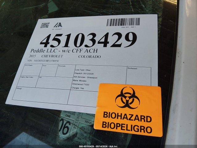 1GCHTCE38F1176974 Chevrolet Colorado Z71