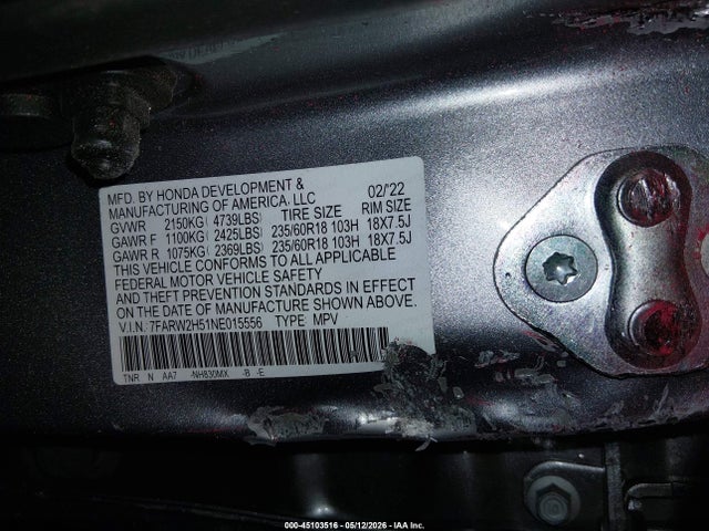 Honda Cr-v Awd Ex 2022 7FARW2H51NE015556 Image 9