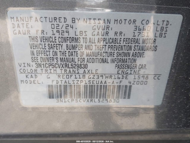 Nissan Kicks Sv Xtronic Cvt 2024 3N1CP5CVXRL529830 Image 9