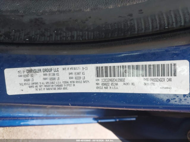 2014 Dodge Avenger Se მანქანა იყიდება აუქციონზე, vin: 1C3CDZAB2EN129832, აუქციონის ნომერი: 45103640
