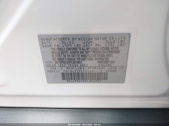 Nissan Kicks Sv Xtronic Cvt 2023 3N1CP5CV5PL551957 Image 9