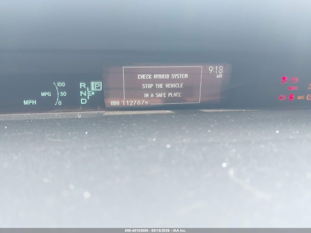 Продаж на аукціоні авто 2012 Toyota Prius Four, vin: JTDKN3DUXC5457687, номер лоту: 45103898