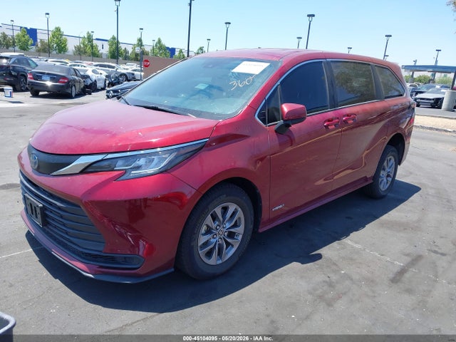 2021 Toyota Sienna Le მანქანა იყიდება აუქციონზე, vin: 5TDKRKEC0MS027781, აუქციონის ნომერი: 45104095