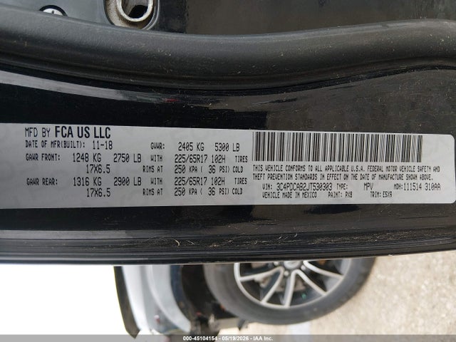 Dodge JOURNEY SE 2018 3C4PDCAB2JT530303 Image 9