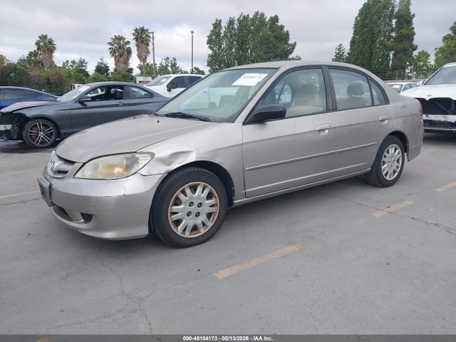 45104173 :رقم المزاد ، 2HGES16554H643293 vin ، 2004 Honda Civic Lx مزاد بيع