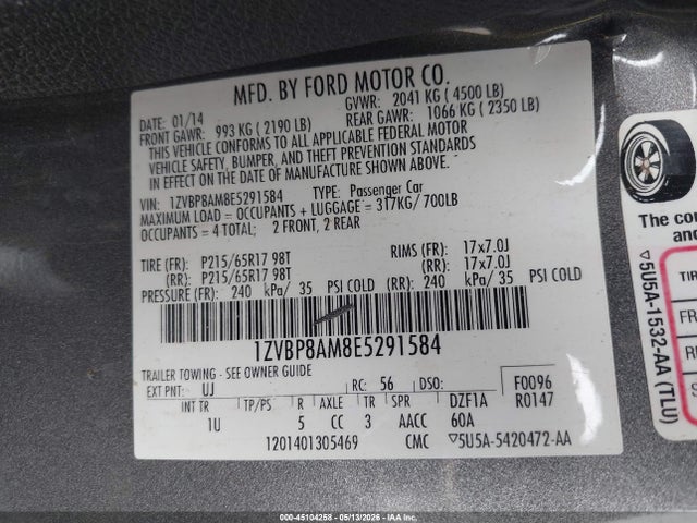 Ford Mustang V6 2014 1ZVBP8AM8E5291584 Image 9