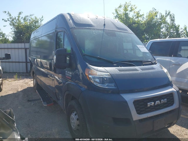 45104289 :رقم المزاد ، 3C6MRVJG6ME580150 vin ، 2021 Ram Promaster 3500 Cargo Van High Roof 159 Wb Ext مزاد بيع