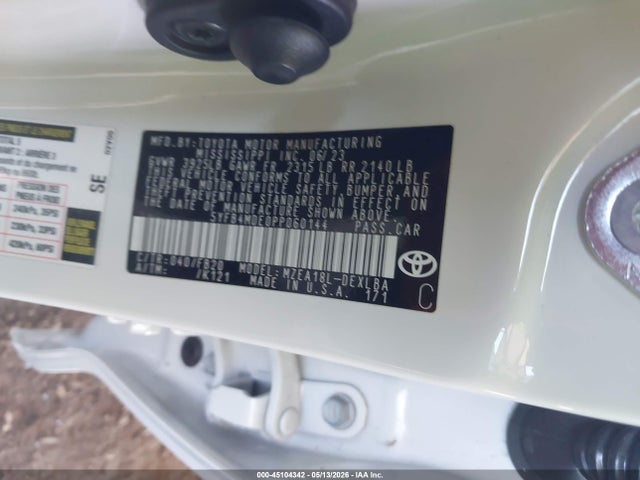 45104342 :رقم المزاد ، 5YFB4MDE0PP060144 vin ، 2023 Toyota Corolla Le مزاد بيع