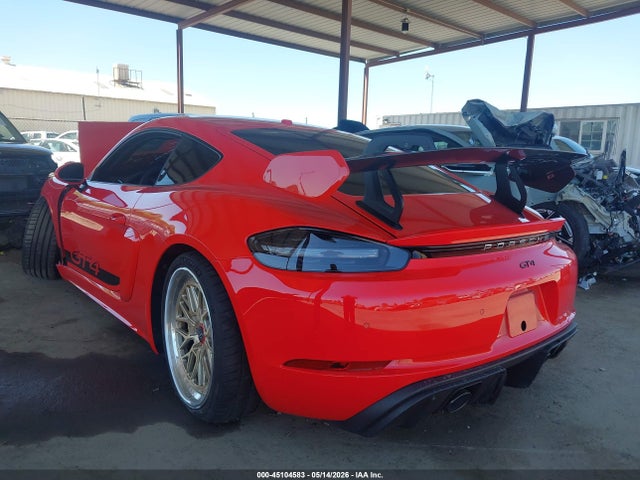 Продаж на аукціоні авто 2021 Porsche 718 Cayman Gt4, vin: WP0AC2A80MK289323, номер лоту: 45104583