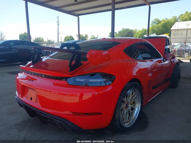 Продаж на аукціоні авто 2021 Porsche 718 Cayman Gt4, vin: WP0AC2A80MK289323, номер лоту: 45104583