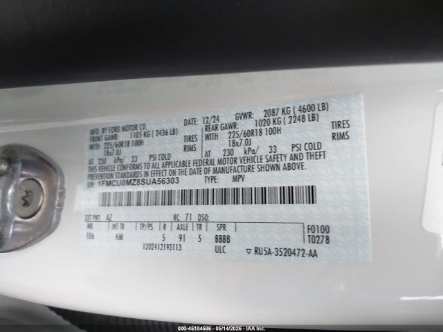 Ford Escape St-line 2025 1FMCU0MZ8SUA56303 Image 9