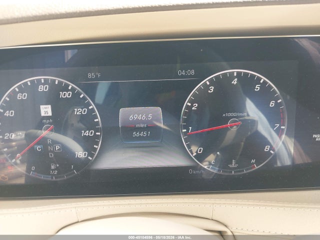 Aukcja sprzedaży 2018 Mercedes-benz S 450, vin: WDDUG6GB5JA348207, numer aukcji: 45104596