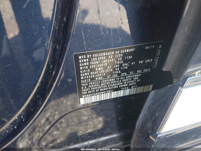 45104622 :رقم المزاد ، WVGBV7AX9GW010821 vin ، 2016 Volkswagen Tiguan R-line مزاد بيع