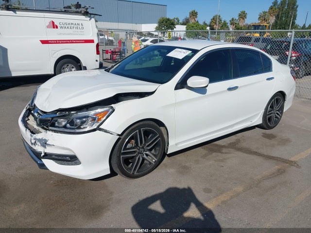 2016 Honda Accord Sport მანქანა იყიდება აუქციონზე, vin: 1HGCR2F50GA091746, აუქციონის ნომერი: 45104742