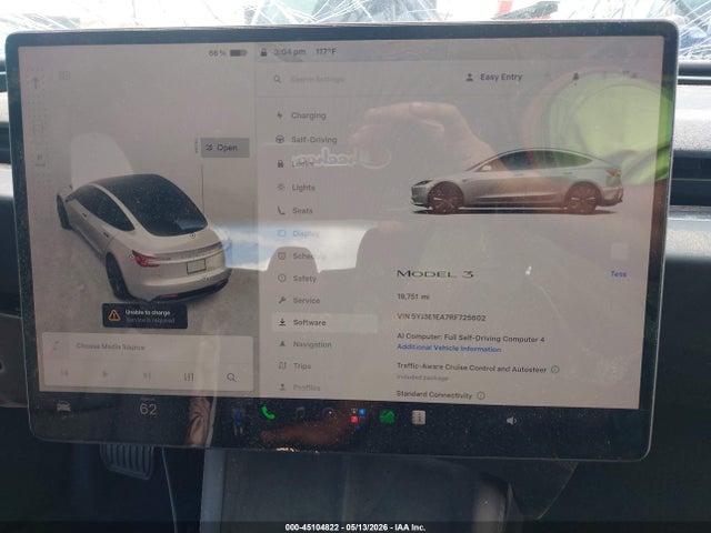 Продаж на аукціоні авто 2024 Tesla Model 3 Long Range Dual Motor All-wheel Drive/rear-wheel Drive, vin: 5YJ3E1EA7RF725602, номер лоту: 45104822