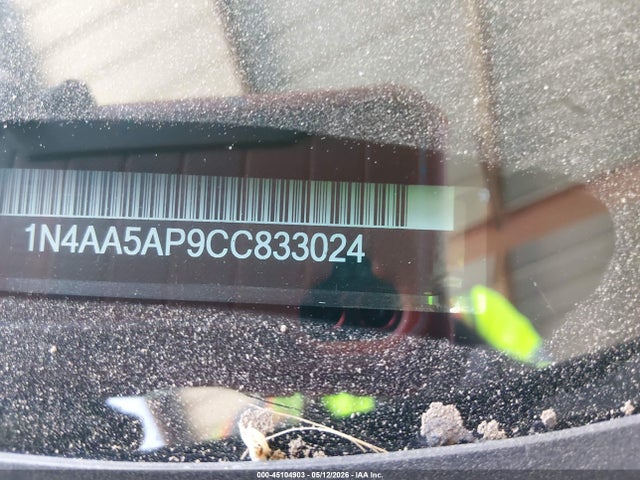 45104903 :رقم المزاد ، 1N4AA5AP9CC833024 vin ، 2012 Nissan Maxima 3.5 Sv مزاد بيع