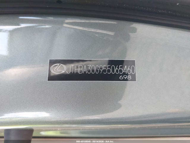 45105048 :رقم المزاد ، JTHBA30G955065460 vin ، 2005 Lexus Es 330 مزاد بيع