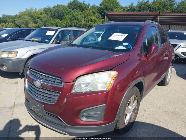 45105067 :رقم المزاد ، 3GNCJLSB8GL185879 vin ، 2016 Chevrolet Trax Lt مزاد بيع