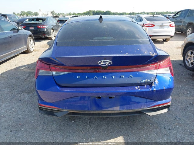 Продажа на аукционе авто 2022 Hyundai Elantra Limited, vin: 5NPLP4AG8NH059237, номер лота: 45105170