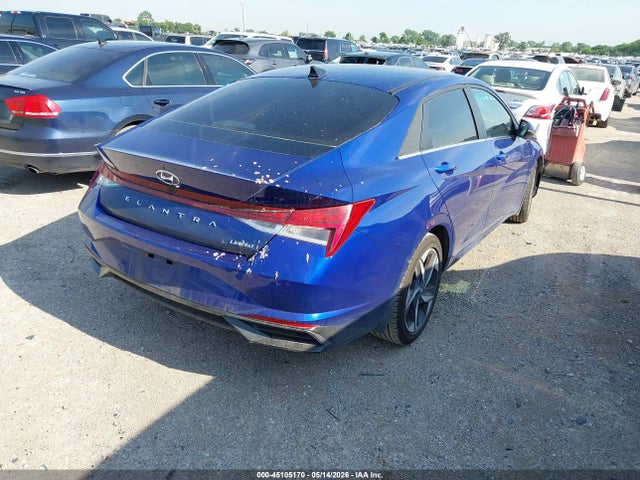 Продажа на аукционе авто 2022 Hyundai Elantra Limited, vin: 5NPLP4AG8NH059237, номер лота: 45105170