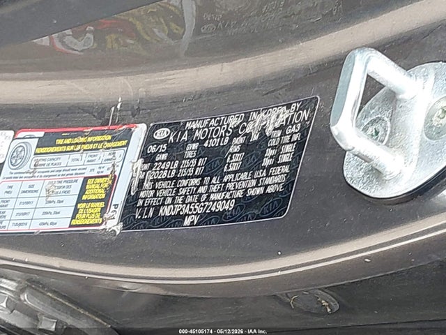 KIA SOUL + 2016 KNDJP3A55G7249049 Image 9