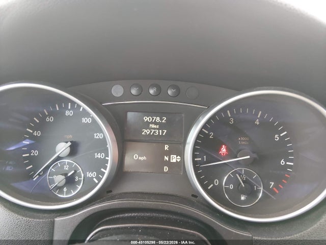 45105298 :رقم المزاد ، 4JGBB86E89A451474 vin ، 2009 Mercedes-benz Ml 350 4matic مزاد بيع