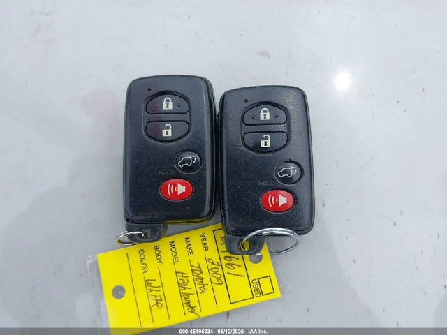 Продажа на аукционе авто 2009 Toyota Highlander Limited, vin: JTEES42A192119721, номер лота: 45105334