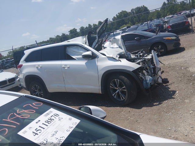 Aukcja sprzedaży 2018 Toyota Highlander Le, vin: 5TDZARFH5JS035802, numer aukcji: 45105503