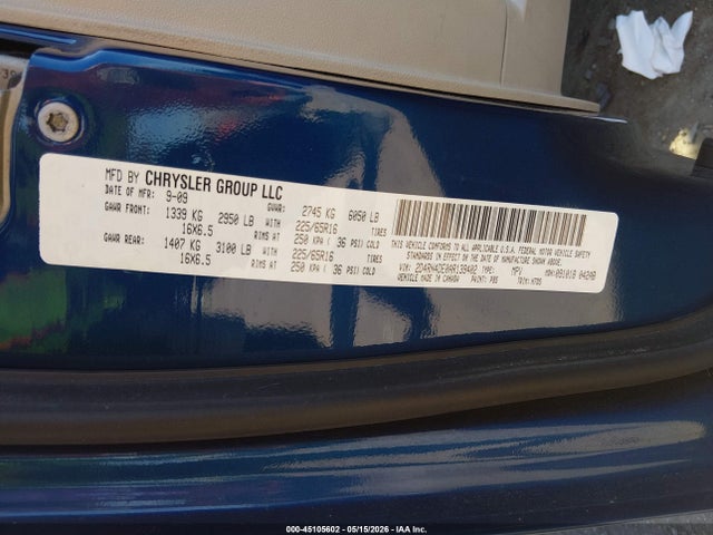 Продаж на аукціоні авто 2010 Dodge Grand Caravan Se, vin: 2D4RN4DE0AR139402, номер лоту: 45105602