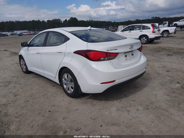 Aukcja sprzedaży 2016 Hyundai Elantra Se, vin: 5NPDH4AEXGH786477, numer aukcji: 45105613