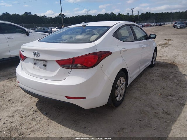 Aukcja sprzedaży 2016 Hyundai Elantra Se, vin: 5NPDH4AEXGH786477, numer aukcji: 45105613