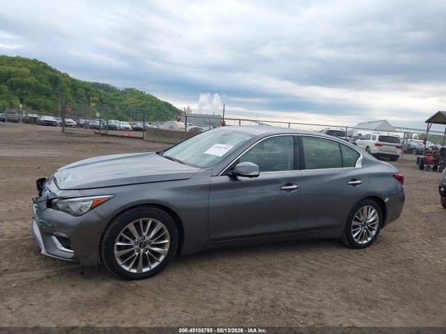 2021 Infiniti Q50 Luxe Awd მანქანა იყიდება აუქციონზე, vin: JN1EV7BR6MM756185, აუქციონის ნომერი: 45105795