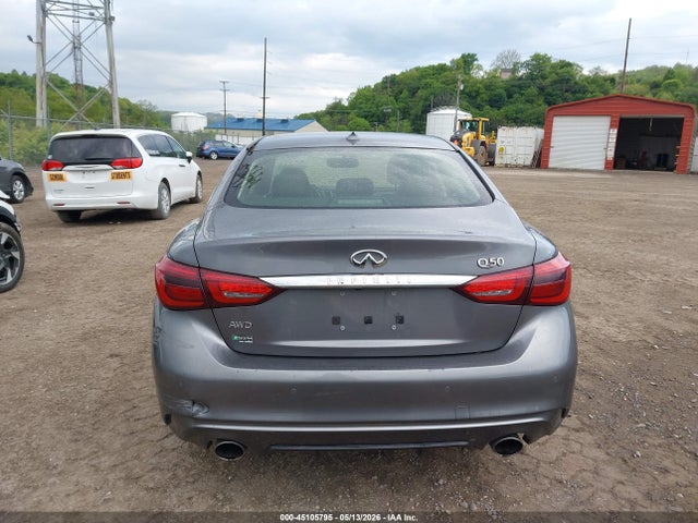 2021 Infiniti Q50 Luxe Awd მანქანა იყიდება აუქციონზე, vin: JN1EV7BR6MM756185, აუქციონის ნომერი: 45105795