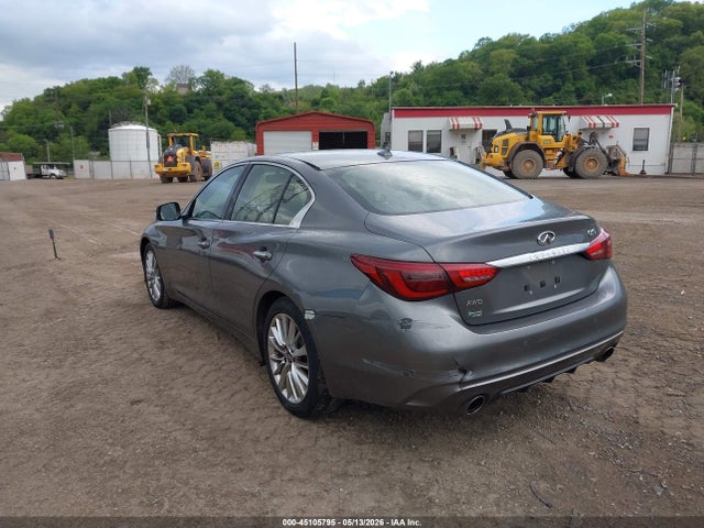 2021 Infiniti Q50 Luxe Awd მანქანა იყიდება აუქციონზე, vin: JN1EV7BR6MM756185, აუქციონის ნომერი: 45105795