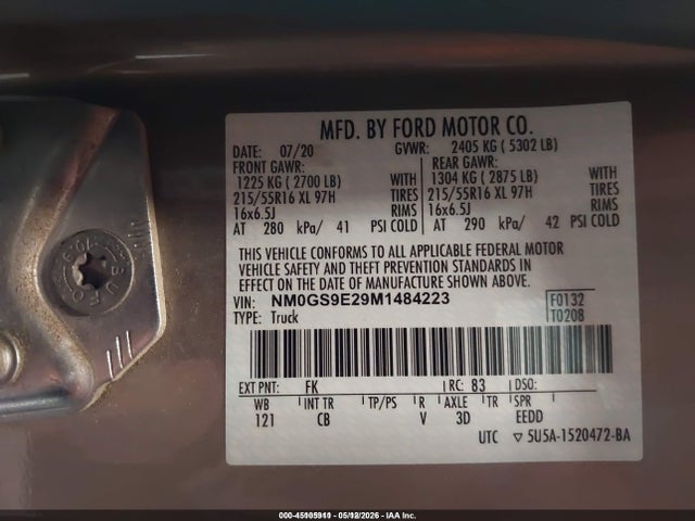 NM0GS9E29M1484223 Ford Transit Connect Xl Passenger