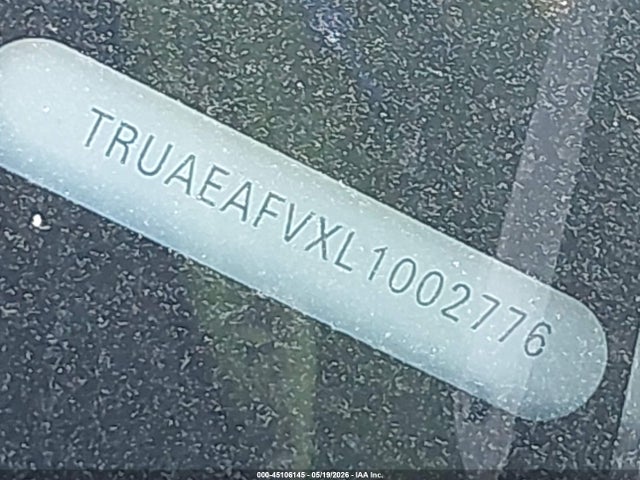 Aukcja sprzedaży 2020 Audi Tt 45 Tfsi Quattro S Tronic, vin: TRUAEAFVXL1002776, numer aukcji: 45106145