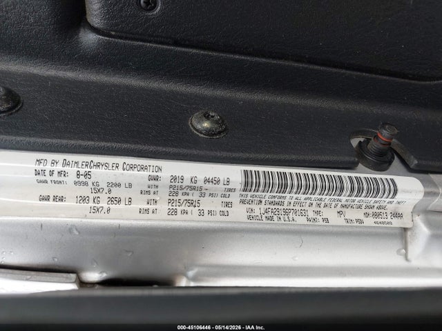 Aukcja sprzedaży 2006 Jeep Wrangler Se, vin: 1J4FA29196P701631, numer aukcji: 45106446