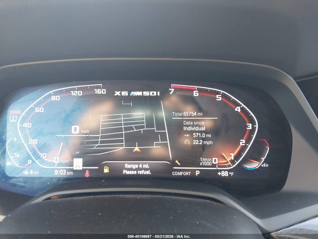 Aukcja sprzedaży 2022 Bmw X6 M50i, vin: 5UXCY8C06N9K87362, numer aukcji: 45106697