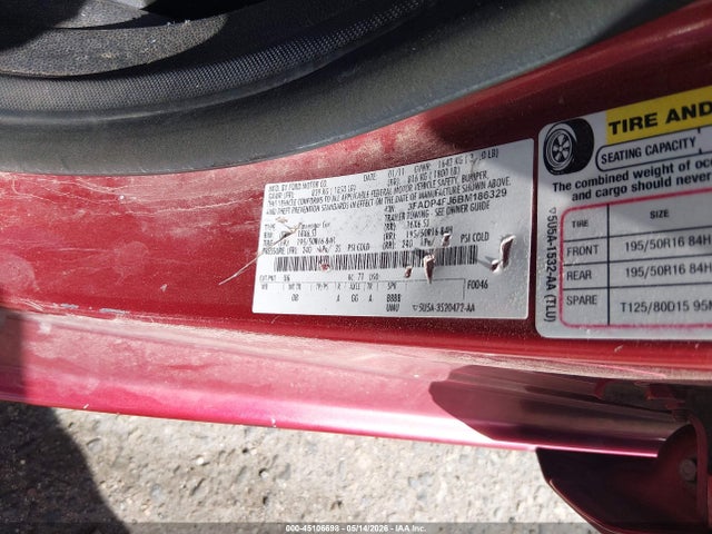 Aukcja sprzedaży 2011 Ford Fiesta Ses, vin: 3FADP4FJ6BM186329, numer aukcji: 45106698