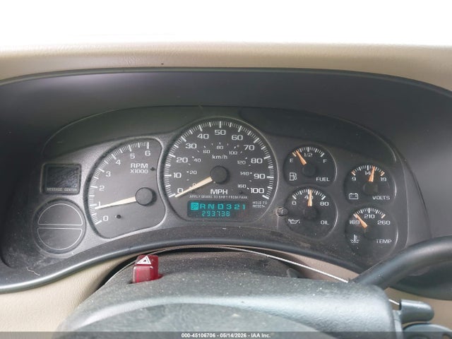 Aukcja sprzedaży 2001 Chevrolet Tahoe Lt, vin: 1GNEK13T51R105200, numer aukcji: 45106706