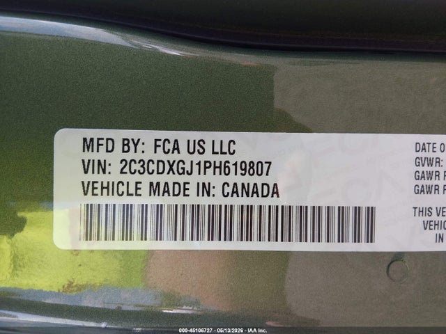 Dodge Charger Scat Pack 2023 2C3CDXGJ1PH619807 Image 9