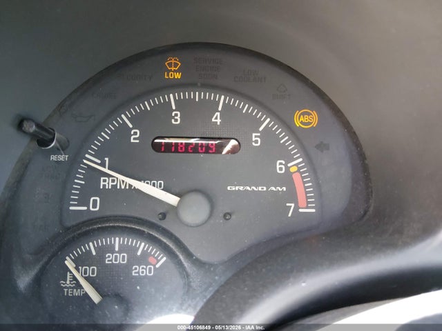 45106849 :رقم المزاد ، 1G2NF12E5YM770741 vin ، 2000 Pontiac Grand Am Se1 مزاد بيع